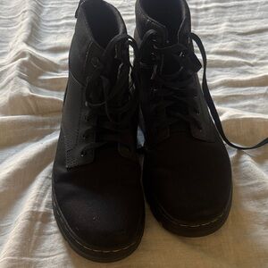 Dr. Martens Rakim Black Canvas Men's Boots